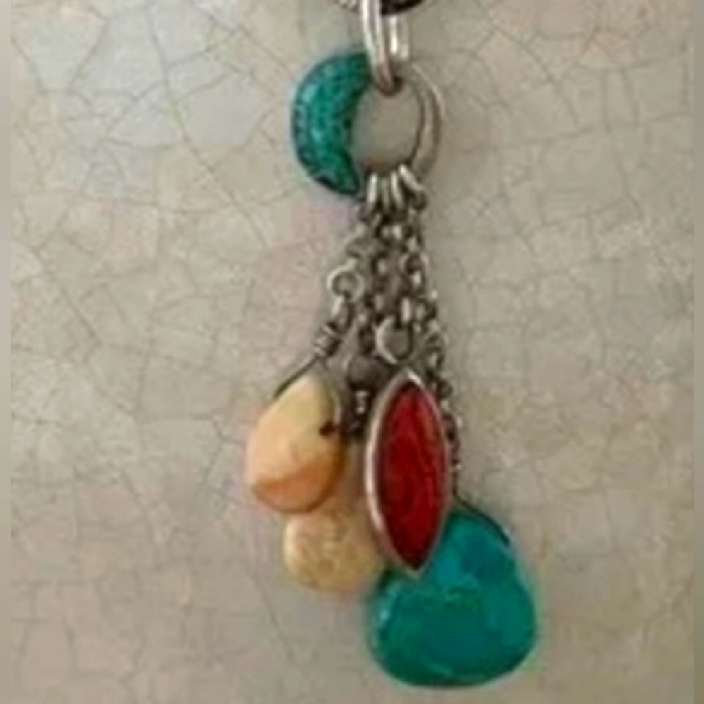 Silpada necklace with turquoise & coral